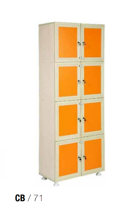 CB 71 BÖLMELİ KİLİTLİ DOLAP
